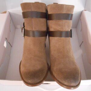 Ivanka Trump Filoer  Brown Suede Ankle Boots Size 7 M